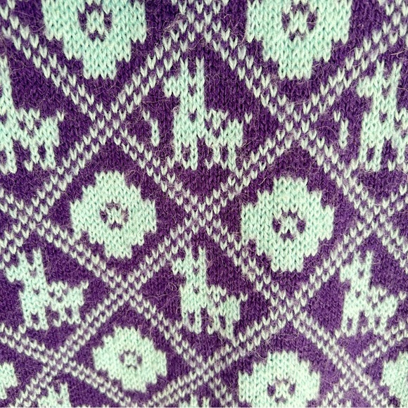 Peruvian Knit Alpaca Hooded Pullover Sweater - Picture 3 of 10